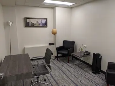 A small interior office